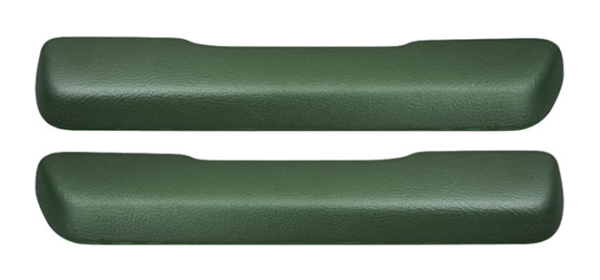 Front Armrest Pads for 1968-70 Pontiac Catalina - Dark Green / Pair
