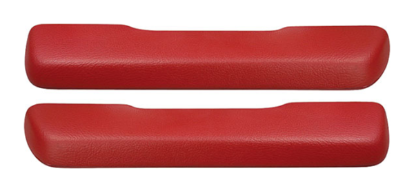 Front Armrest Pads for 1968-70 Pontiac Catalina - Red / Pair