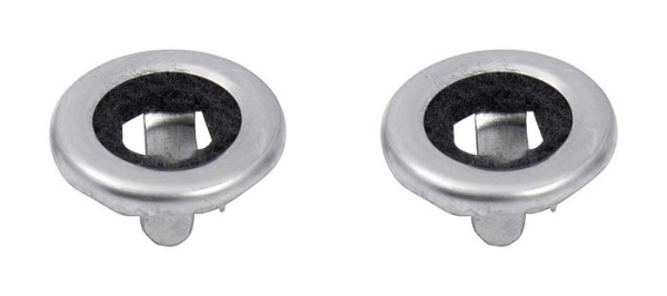 Door Lock Knob Ferrules for 1968-72 Chevrolet Full-Size Models - Pair