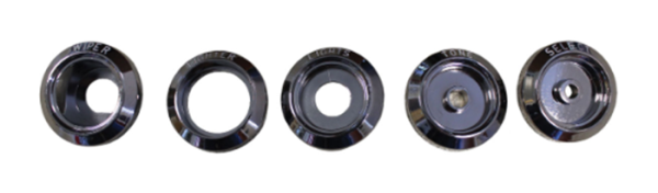 Dash Bezel Set for 1968-72 Pontiac GTO - Chrome / White Letters