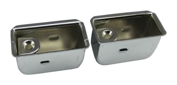 Hintere Aschenbecher-Einsätze für 1968-72 Pontiac GTO Hardtop und 1971-72 Convertible - Paar