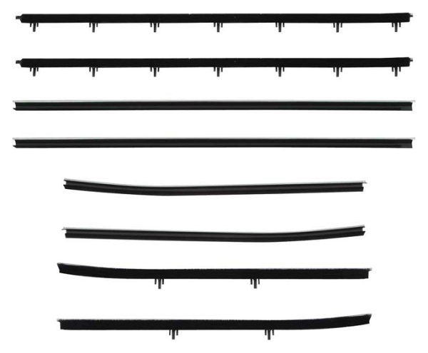 Fensterschacht-Dichtleisten-Set -A- für 1968-72 Chevrolet Chevy ll/Nova Limousine 2-türig
