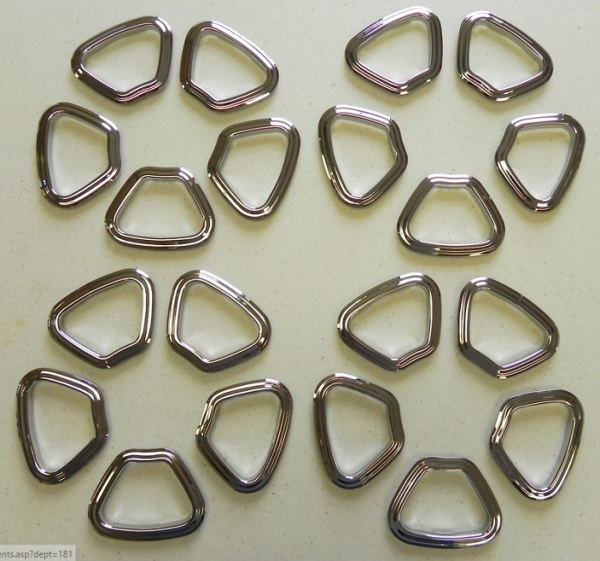 Wheel Bezel Set for 1968-87 Oldsmobile Cutlass and 442 with SS2 or SS3 Rallye Wheels - 20-Piece