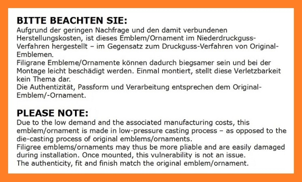 Türschweller-Embleme für 1968 Pontiac Bonneville - 428/Paar