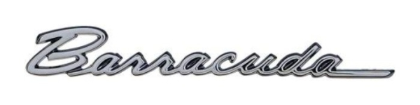Kotflügel-Embleme für 1968 Plymouth Barracuda - Schriftzug Barracuda / Paar