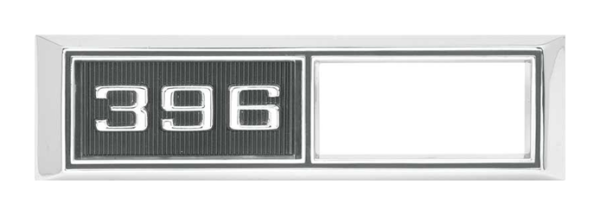 Side Marker Emblem-Blenden für 1968 Chevrolet Chevelle - 396 / Paar