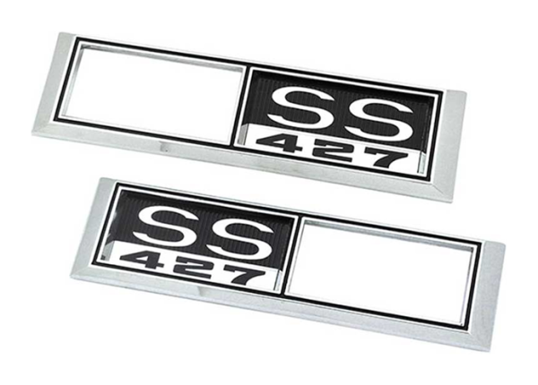 Side Marker Emblem-Blenden für 1968 Chevrolet Chevelle - SS 427 / Paar