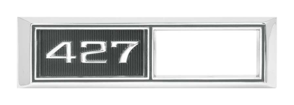 Side Marker Emblem-Blenden für 1968 Chevrolet Chevelle - 427 / Paar