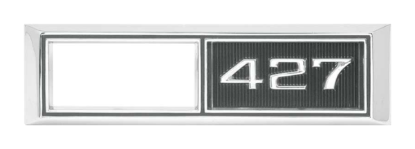 Side Marker Emblem-Blenden für 1968 Chevrolet Chevelle - 427 / Paar