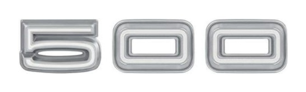 Quarter Panel Number Sets for 1968 Dodge Coronet - 500 - White / Pair