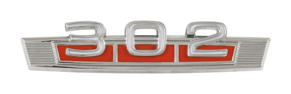 Fender Emblems for 1968 Ford Fairlane - "302" Set