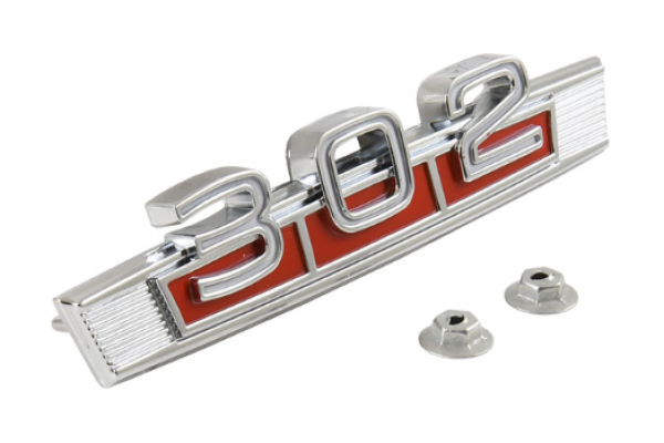 Fender Emblems for 1968 Ford Fairlane - "302" Set