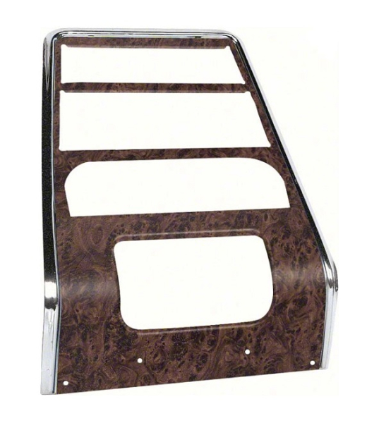 Center Dash Panel for 1968 Pontiac Firebird with AC - Burlwood Grain