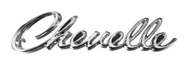 Rear Panel Emblem for 1968 Chevrolet Chevelle - Script Chevelle