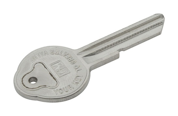 Trunk and Glove Box Key Blank for 1968 Oldsmobile - D