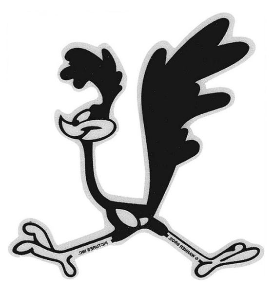 "Road Runner" Decal für 1968 Plymouth Road Runner - links