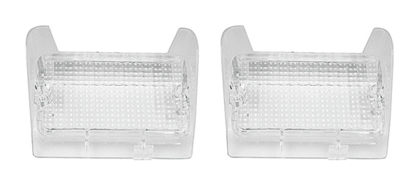 Park/Turn Light Lenses -Clear- for 1969 Oldsmobile F-85/Cutlass/442 - Pair