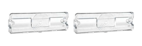 Park/Turn Light Lenses -Clear- for 1969 Dodge Dart - Pair