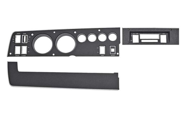 Rallye Dash Bezel Set for 1969 Dodge B-Body Models with AC/with Standard Radio
