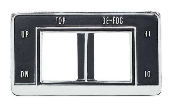 Schalter-Blende für 1965-69 Chevrolet Impala Convertible - TOP/DE-FOG