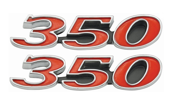 Hood Emblems for 1969 Buick Skylark GS 350 - 350 (Pair)