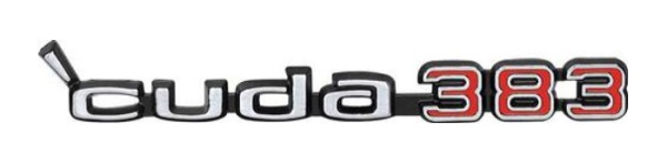 Hauben-Embleme für 1970-71 Plymouth Cuda - cuda 383 / Paar