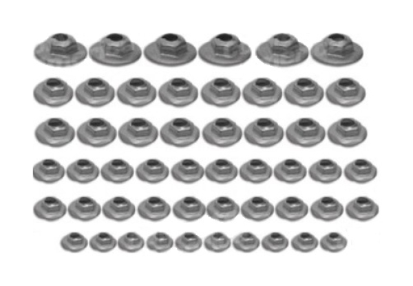 Emblem-Muttern-Kit für 1970-72 Chevrolet Corvette