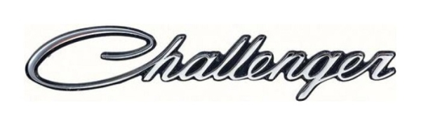 Fender Emblems -A- for 1970-72 Dodge Challenger - Challenger Script / Pair