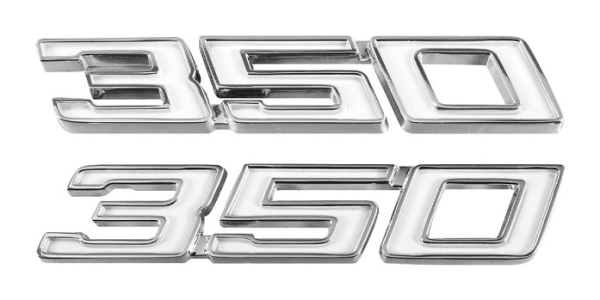 Fender Emblems for 1970-72 Chevrolet Chevelle 350 - Pair