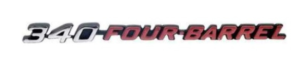 Hauben-Emblem für 1970-74 Dodge Challenger - 340 FOUR BARREL