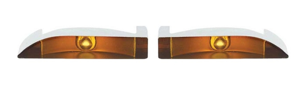 Hood Mounted Turn Signal Indicator Lenses for 1970 Plymouth GTX - Pair
