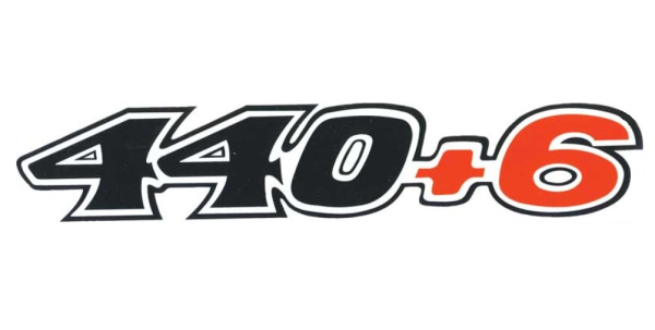 "440+6" Hood Decals for 1970 Plymouth GTX and Road Runner - Set
