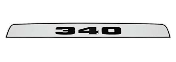 "Engine Size" Hauben-Decals für 1971-72 GTX und Road Runner - Set