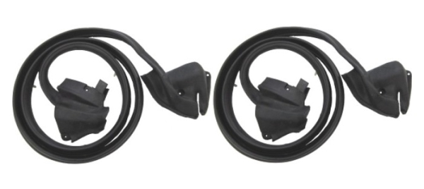 Rear Door Weatherstrips for 1971-74 Pontiac Catalina 4 Door Hardtop