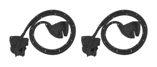 Rear Door Weatherstrips for 1971-74 Oldsmobile 98 4-Door Hardtop - Pair