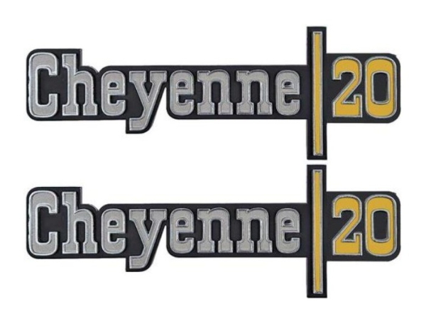 Fender Emblems for 1973-74 Chevrolet C20 Pickup - Cheyenne 20