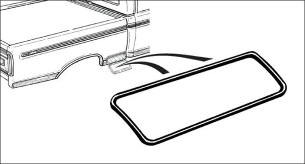 Tool Box Door Seal for 1973-79 Ford F100/350 Pickup
