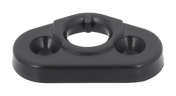 Basis der Sicherheitsgurt-Führung auf der Sitzlehne für 1974-76 Pontiac Bonneville - Schwarz