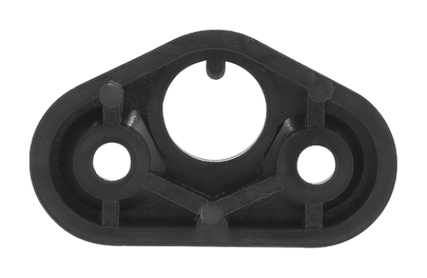 Basis der Sicherheitsgurt-Führung auf der Sitzlehne für 1974-76 Pontiac Bonneville - Schwarz