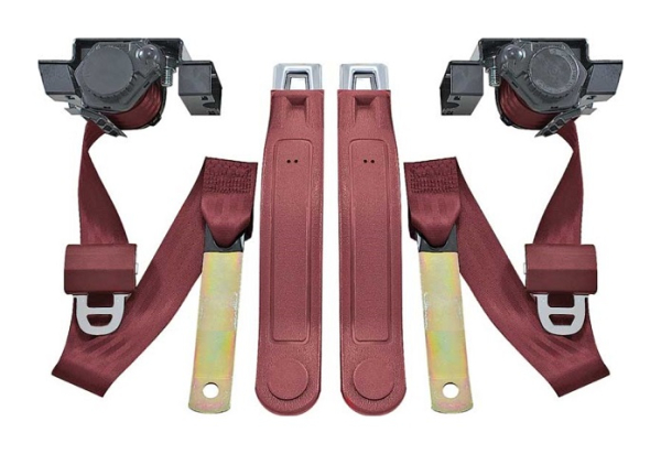 Front Seat Belts for 1974-81 Chevrolet Camaro - Maroon