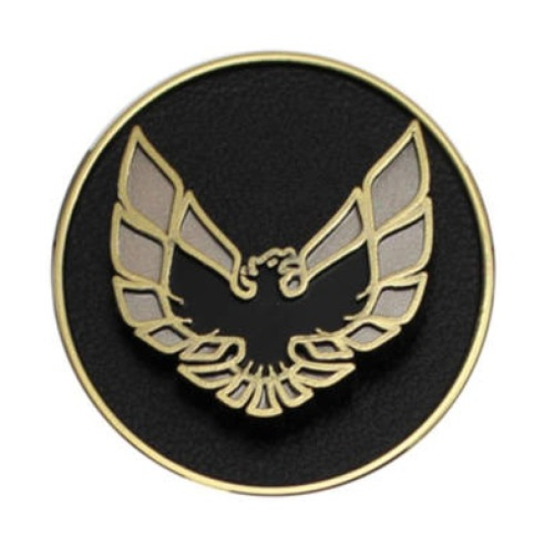 Door Panel Emblems for 1976-81 Pontiac Firebird - Gold/Black / Pair