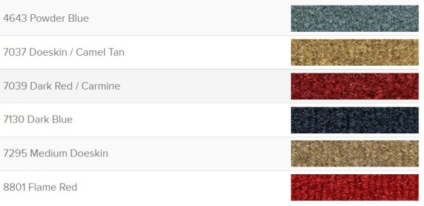 Carpet for 1976-81 Pontiac Trans Am
