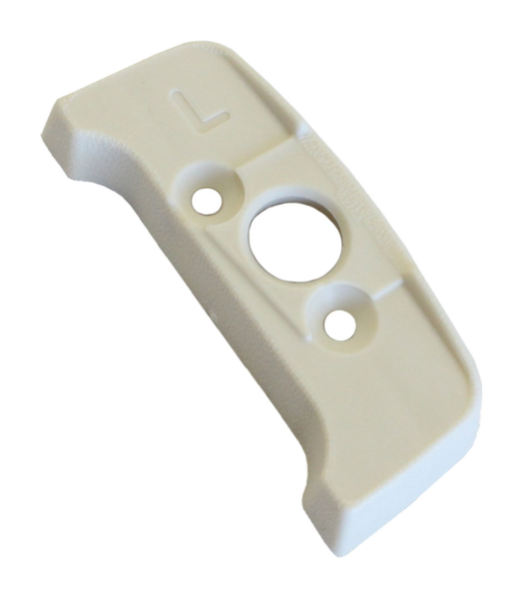 Shoulder Belt Guide Base for 1977-79 Pontiac Grand Prix - White / Left