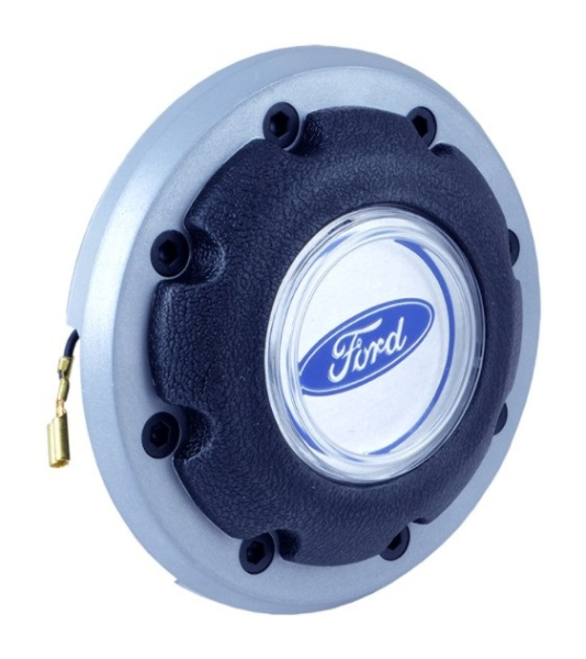 Horn Button for 1978-86 Ford Pickup - Silver Outer Ring