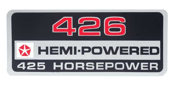 Ventildeckel-Decals für 1962-74 Mopar 426 - 2 Stück