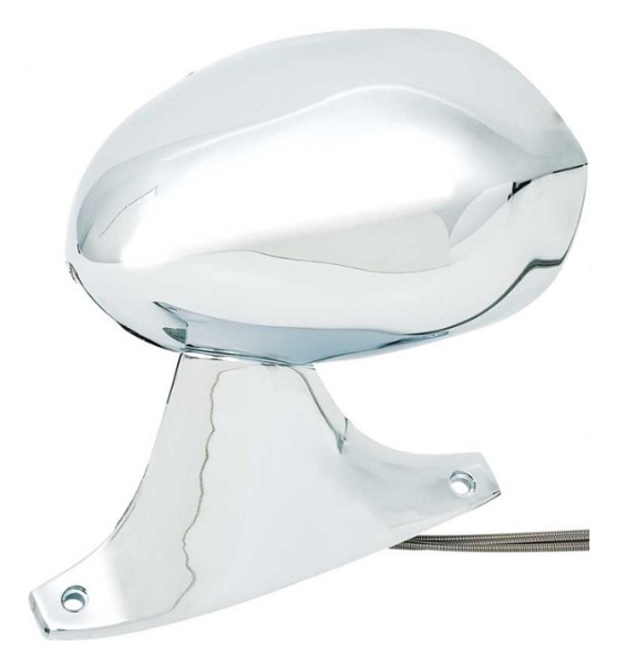 Chrome Outer Door Mirror for 1973-74 Plymouth B-Body models - left hand side