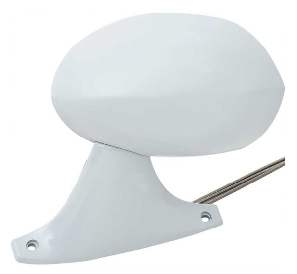 Primered Outer Door Mirror for 1973-74 Plymouth B-Body models - left hand side