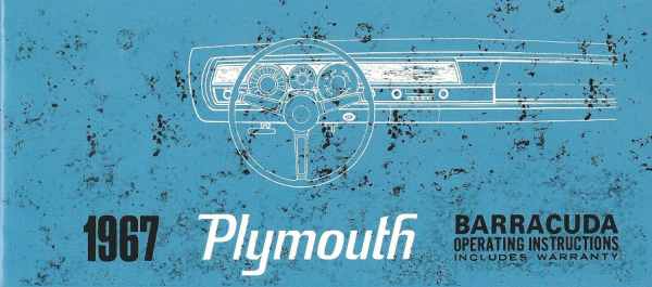 1967 Plymouth Barracuda - Owners Manual (english)