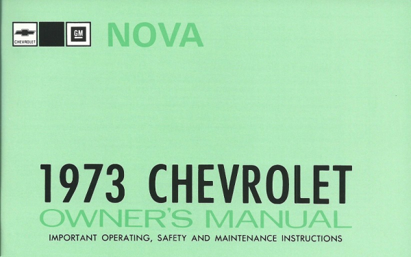 1973 Chevrolet Nova - Betriebsanleitung (englisch)