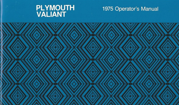 1975 Plymouth Valiant - Betriebsanleitung (englisch)